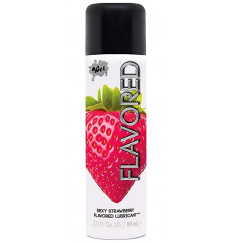 Лубрикант Wet Flavored Sexy Strawberry с ароматом клубники - 89 мл.