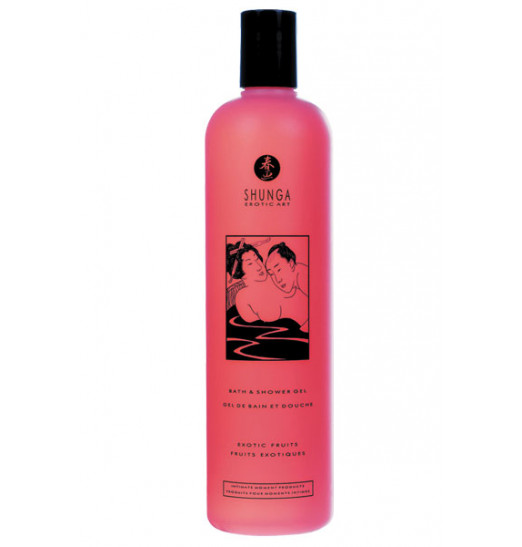 Съедобный гель для душа с ароматом экзотических фруктов - 500 мл.