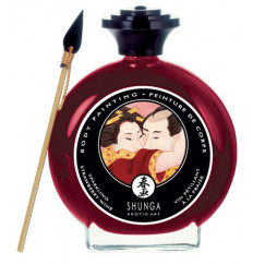 Декоративная крем-краска для тела с ароматом шампанского и клубники