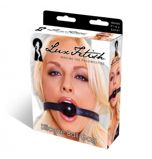 Кляп-шар из силикона с регулирующимся ремнем