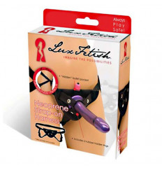 Черные неопреновые трусики для страпона