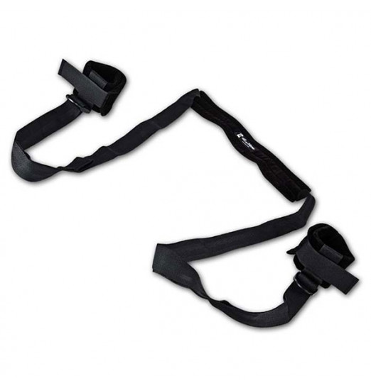 Черная поддержка с подкладкой для комфорта шеи с манжетами на лодыжки