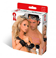 Бархатистые черные фиксаторы для рук или ног