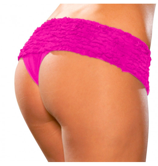 Неоново-розовые шортики с рюшками Неоново-розовые шортики с рюшками