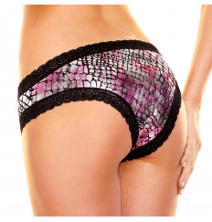 Нарядные трусики с блеском и кружевной окантовкой