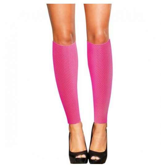 Сетчатые розовые гетры со шнуровкой