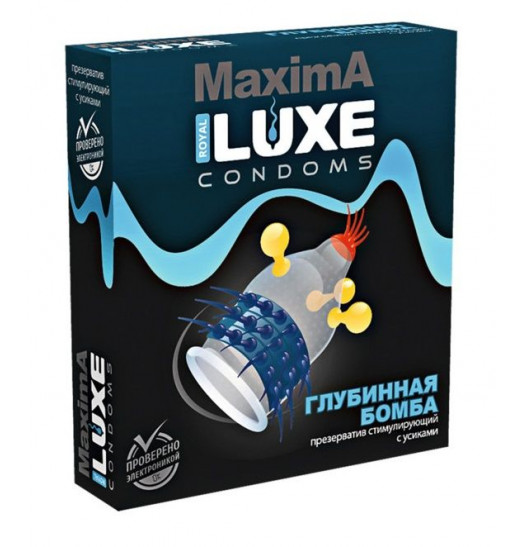 Презерватив LUXE Maxima Глубинная бомба - 1 шт. Презерватив LUXE Maxima Глубинная бомба - 1 шт.