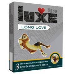 Презервативы LUXE Big Box Long Love с пролонгирующим эффектом - 3 шт.