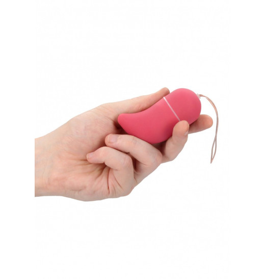 Розовое виброяйцо Vibrating G-spot Egg medium с пультом ДУ