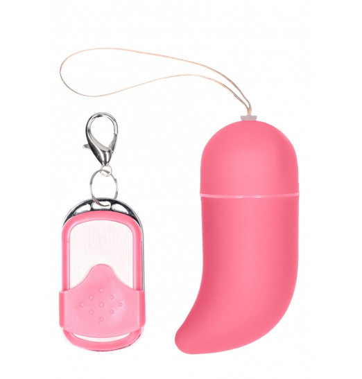 Розовое виброяйцо Vibrating G-spot Egg medium с пультом ДУ