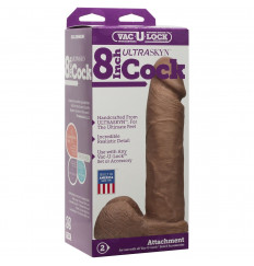 Насадка-реалистик для трусиков Харнесс Vac-U-Lock 8  ULTRASKYN Cock - 20,6 см.