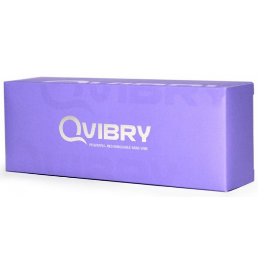 Фиолетовый клиторальный вибромассажёр Qvibry