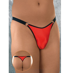Трусики-стринг с контрастными бретелями