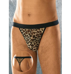 Трусы-стринг с леопардовым принтом