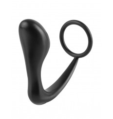 Эрекционное кольцо с анальной пробкой Ass-Gasm Cockring Plug