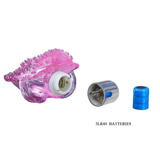 Розовая вибронасадка на пальчик для стимуляции клитора Розовая вибронасадка на пальчик для стимуляции клитора