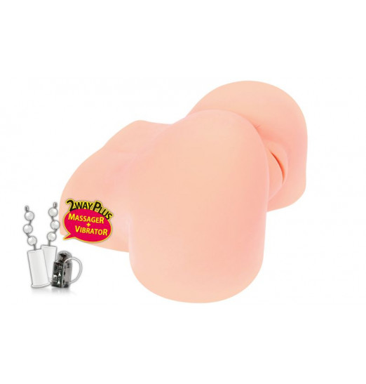 Мастурбатор-полуторс Alice с вибрацией, ротацией и голосом