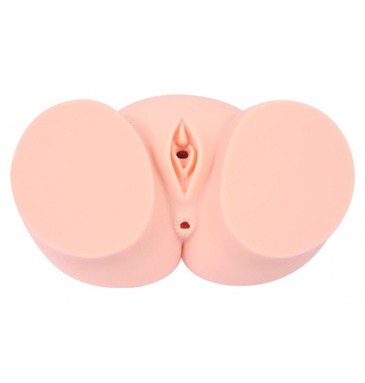 Мастурбатор-полуторс Cherry с вибрацией и двумя любовными тоннелями