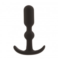 Черный силиконовый анальный стимулятор Booty Call - 9 см.