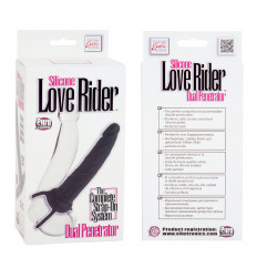 Насадка на пенис Silicone Love Rider Dual Penetrator для двойного проникновения - 14 см.