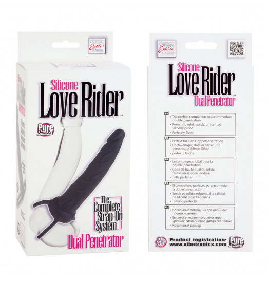 Насадка на пенис Silicone Love Rider Dual Penetrator для двойного проникновения - 14 см. Насадка на пенис Silicone Love Rider Dual Penetrator для двойного проникновения - 14 см.