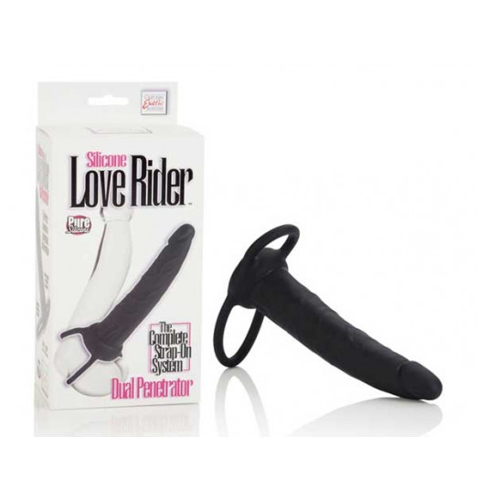 Насадка на пенис Silicone Love Rider Dual Penetrator для двойного проникновения - 14 см. Насадка на пенис Silicone Love Rider Dual Penetrator для двойного проникновения - 14 см.