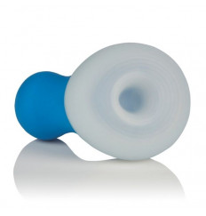 Голубой мини-вибратор Posh Silicone Ice Massager Tease со съемной насадкой для заморозки