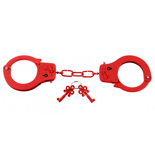 Металлические красные наручники Designer Metal Handcuffs