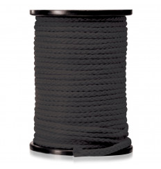 Черная веревка для связывания Bondage Rope - 60,9 м.