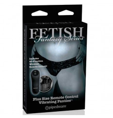 Трусики с силиконовым вибратором Limited Edition Black размера Plus Size