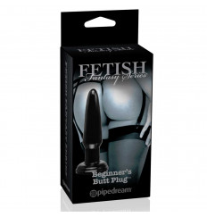 Черная малая анальная пробка Beginners Butt Plug - 10 см.