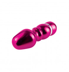 Алюминиевый рельефный вибратор PINK SMALL - 7,5 см.