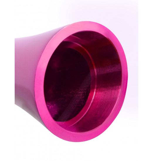 Алюминиевый рельефный вибратор PINK SMALL - 7,5 см.