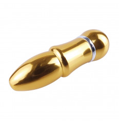 Золотистый алюминиевый вибратор GOLD SMALL - 7,5 см.