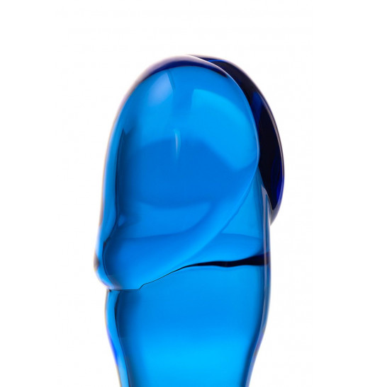 Синяя стеклянная анальная втулка - 13 см. Синяя стеклянная анальная втулка - 13 см.