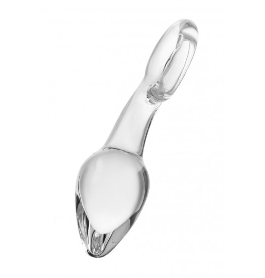 Прозрачная анальная втулка из стекла - 14,5 см. Прозрачная анальная втулка из стекла - 14,5 см.