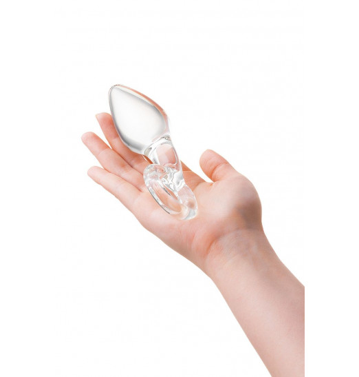 Прозрачная анальная втулка из стекла - 14,5 см. Прозрачная анальная втулка из стекла - 14,5 см.