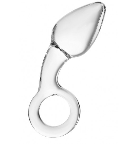 Прозрачная анальная втулка из стекла - 14,5 см. Прозрачная анальная втулка из стекла - 14,5 см.