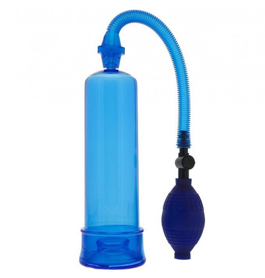 Синяя вакуумная помпа MENZSTUFF PENIS ENLARGER