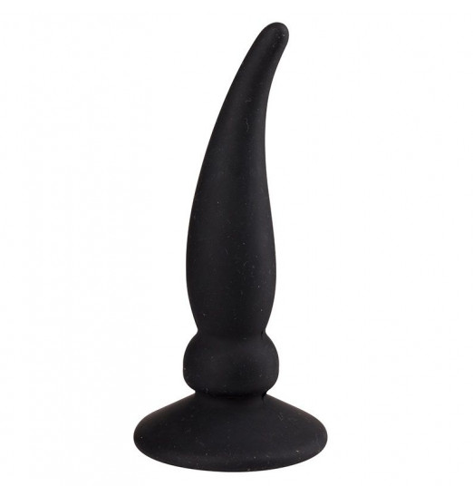 Чёрная пробка ASS JACKER для анальной стимуляции - 12 см. Чёрная пробка ASS JACKER для анальной стимуляции - 12 см.