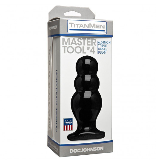 Анальный стимулятор Titanmen Tools - Master Tool #4 - 16,76 см.