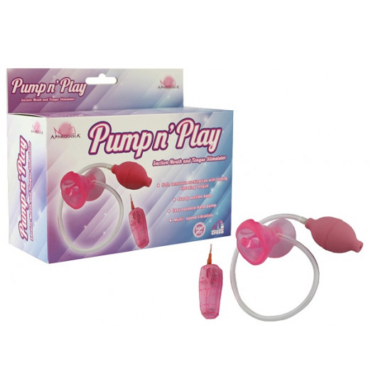 Розовая помпа с вибрацией Pumpn