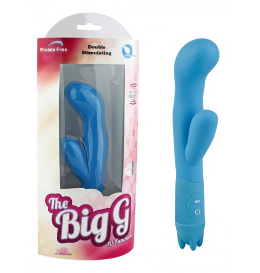 Вибростимулятор точки G The Big G голубого цвета Вибростимулятор точки G The Big G голубого цвета
