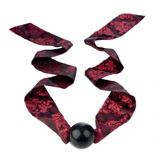 Кляп Scandal Ball Gag с атласными лентами