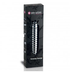 Рельефный фаллос для интенсивного электросекса Groovey George - 20 см.