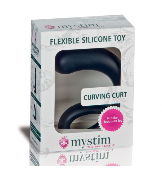 Стильный массажер простаты Curving Curt  - 13 см.