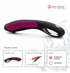 Фаллоимитатор для электростимулятора Charging Chester - 22 см.