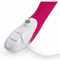 Фиолетовый вибратор Mystim Sassy Simon - 27 см.