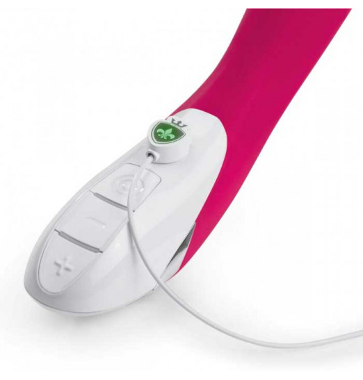 Фиолетовый вибратор Mystim Sassy Simon - 27 см.