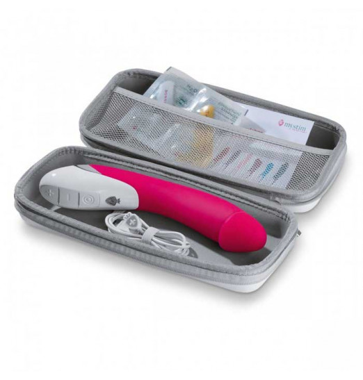 Фиолетовый вибратор Mystim Sassy Simon - 27 см.